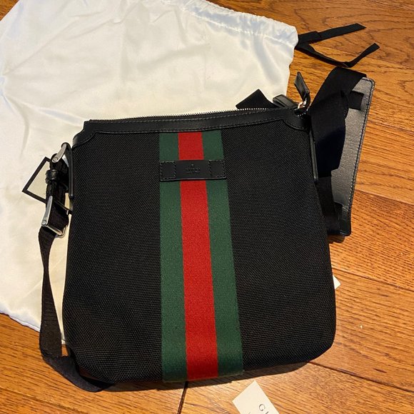 Gucci Other - GUCCI Techno Canvas Web Messenger Bag